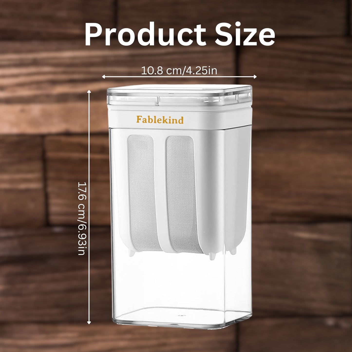 Fablekind - Curd Strainer & Hung Curd Maker – 1100ml Yogurt Filter Strainer Box with Lid | Dahi Strainer, Greek Yogurt & Yoghurt Maker for Home | Cheese, Labneh, Nut Milk Filter
